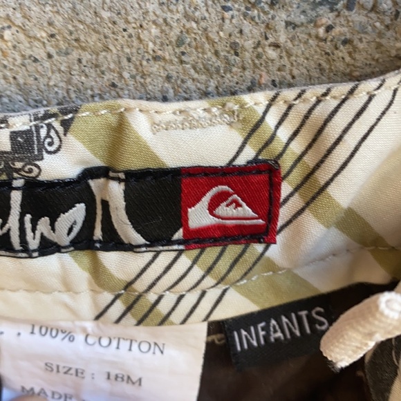 Baby Quiksilver 18M plaid shorts - Picture 9 of 12
